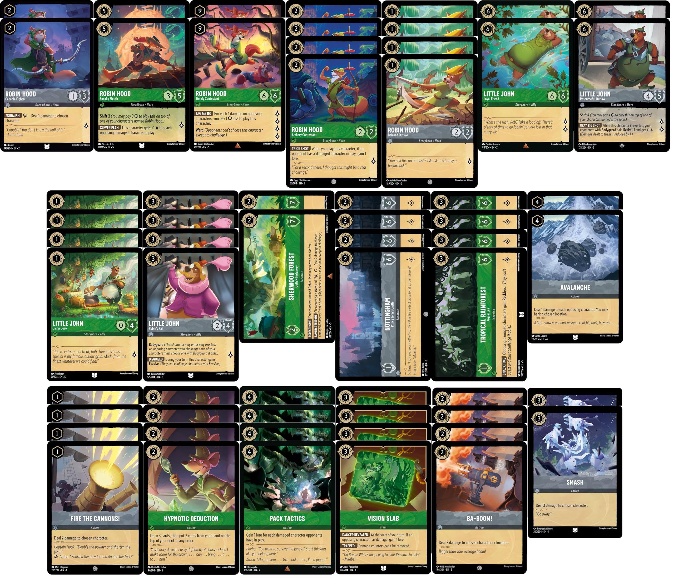 ふ*こ様 ロルカナ　ロビン•フッド　リトル•ジョンセット Amazon.com: Disney Lorcana Robin Hood Deck - Robin Hood